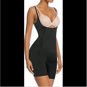 Shaperx Tummy Control Shapewear  Seamless Bodysuit Open Bust Shaper Shorts 2XL